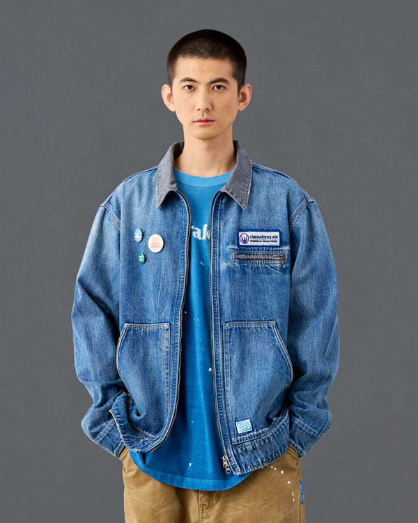 【Liberaiders】DENIM WORK JACKET / BLUE