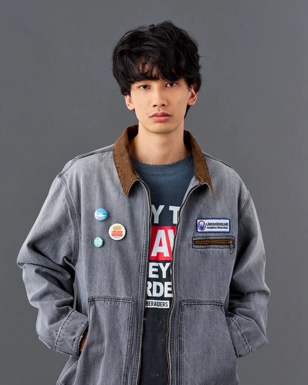 【Liberaiders】DENIM WORK JACKET / BLACK