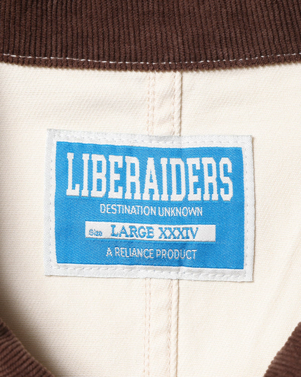 【Liberaiders】HANDWRITING PRINT COVERALL / WHITE