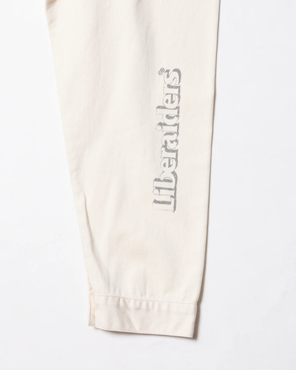 【Liberaiders】HANDWRITING PRINT COVERALL / WHITE