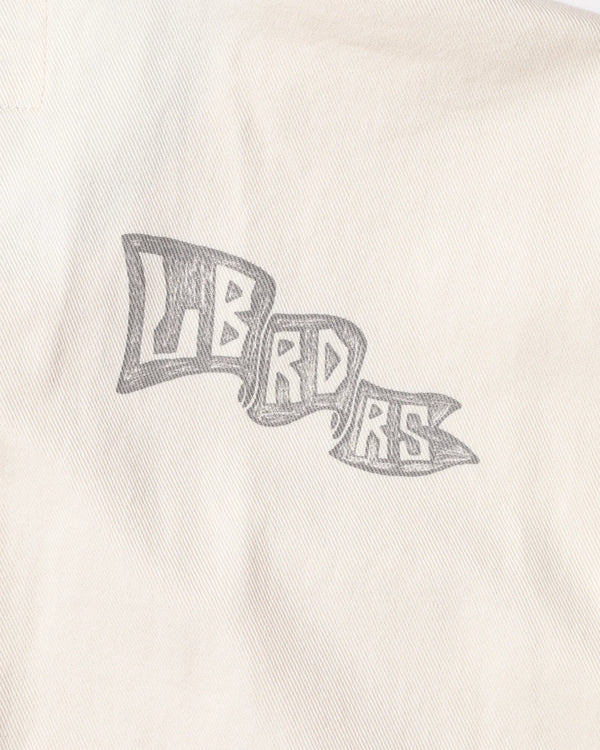【Liberaiders】HANDWRITING PRINT COVERALL / WHITE