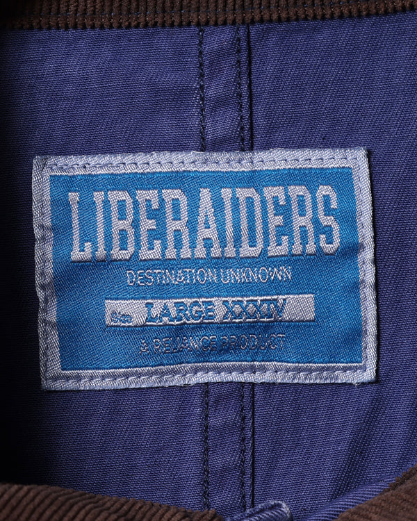 【Liberaiders】HANDWRITING PRINT COVERALL / NAVY