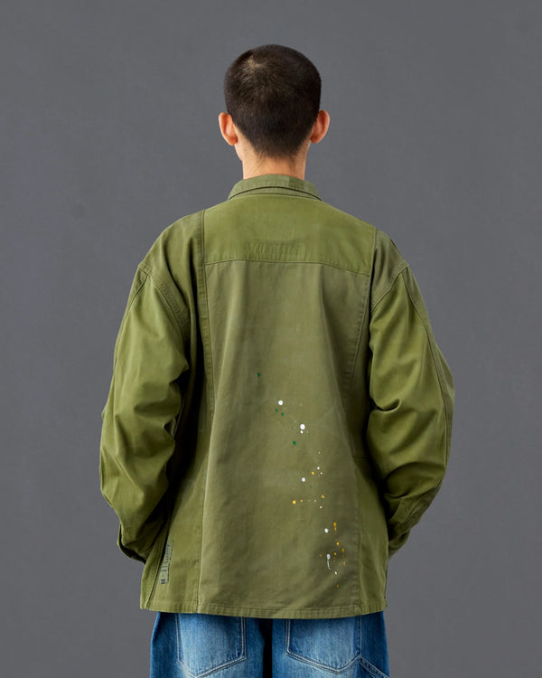 【 Liberaiders 】PATCHWORK BDU SHIRT / Olive