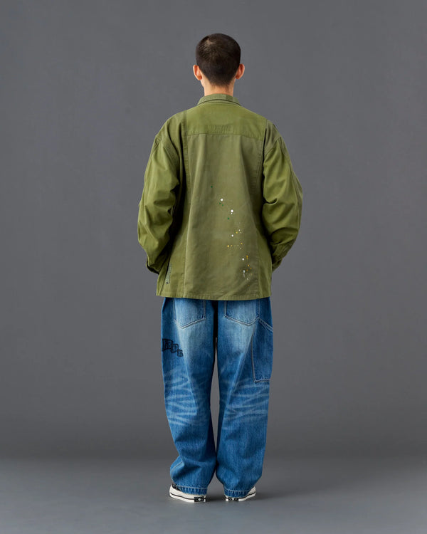 【 Liberaiders 】PATCHWORK BDU SHIRT / Olive
