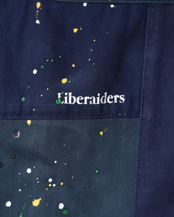 【 Liberaiders 】PATCHWORK BDU SHIRT / Navy