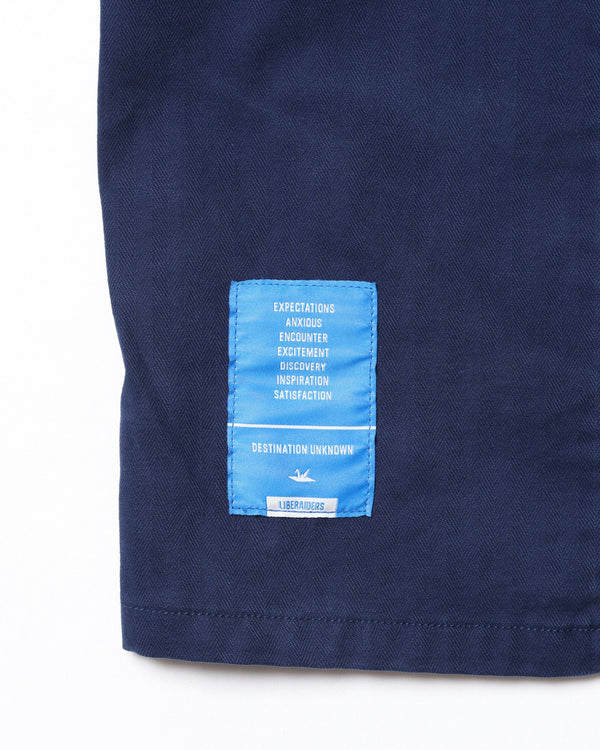 【 Liberaiders 】PATCHWORK BDU SHIRT / Navy