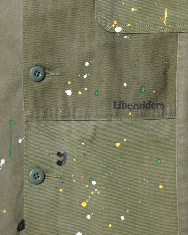 【 Liberaiders 】PATCHWORK BDU SHIRT / Olive
