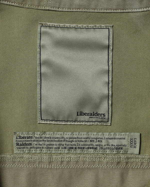 【 Liberaiders 】PATCHWORK BDU SHIRT / Olive