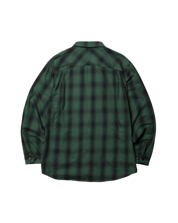【Liberaiders】OMBRE ZIP SHIRT / GREEN