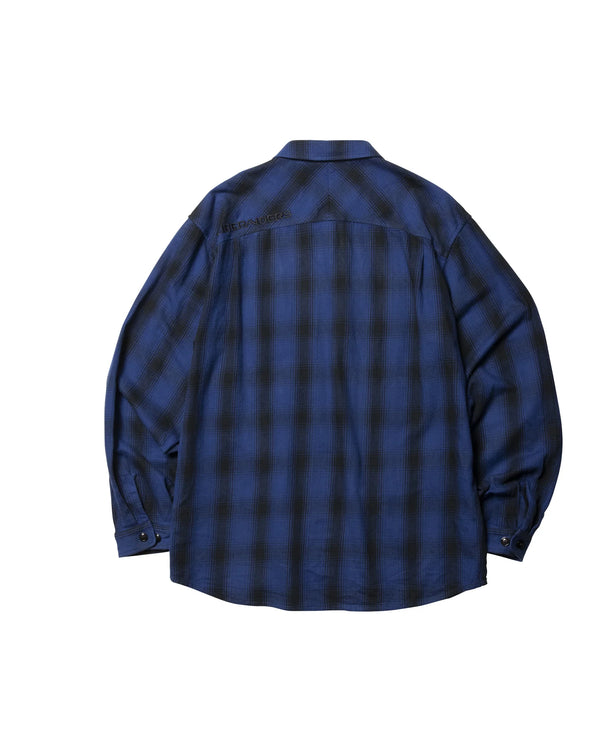 【Liberaiders】OMBRE ZIP SHIRT / BLUE