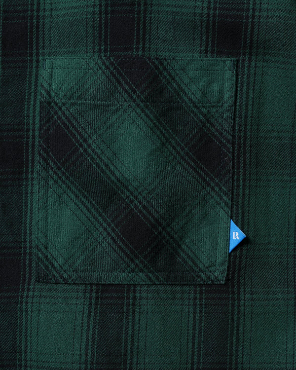 【Liberaiders】OMBRE ZIP SHIRT / GREEN