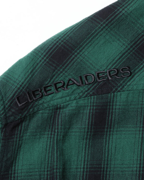 【Liberaiders】OMBRE ZIP SHIRT / GREEN