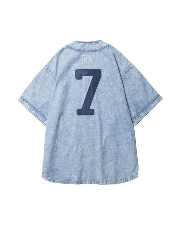 【 Liberaiders 】CHAMBRAY BASEBALL SHIRT / Blue
