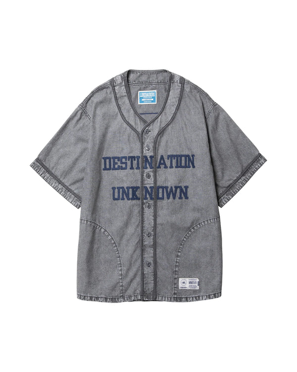【 Liberaiders 】CHAMBRAY BASEBALL SHIRT / Black