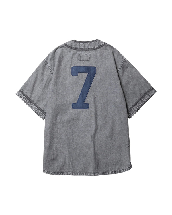 【 Liberaiders 】CHAMBRAY BASEBALL SHIRT / Black