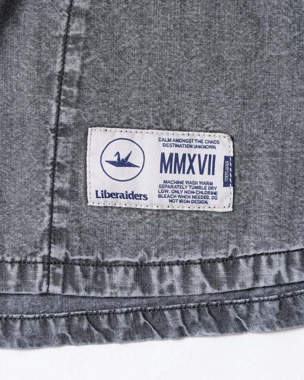 【 Liberaiders 】CHAMBRAY BASEBALL SHIRT / Black