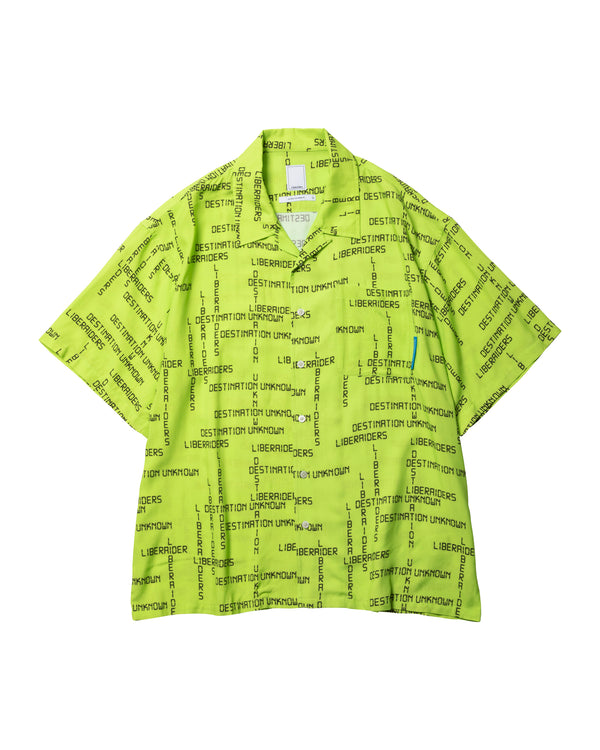 【Liberaiders】DIGITAL LOGO RAYON S/S SHIRT / Lime