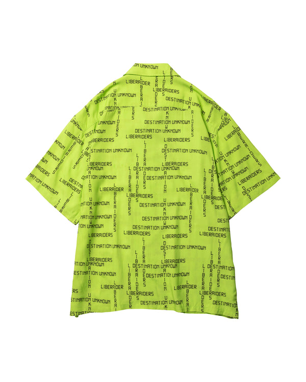 【Liberaiders】DIGITAL LOGO RAYON S/S SHIRT / Lime