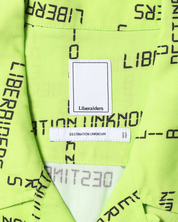 【Liberaiders】DIGITAL LOGO RAYON S/S SHIRT / Lime