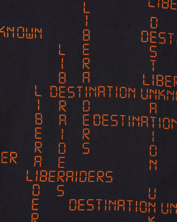 【Liberaiders】DIGITAL LOGO RAYON S/S SHIRT / Black