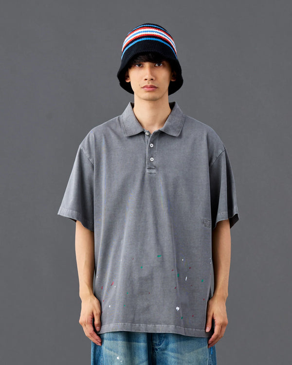 【 Liberaiders 】PIGMENT DYED POLO SHIRT / Black