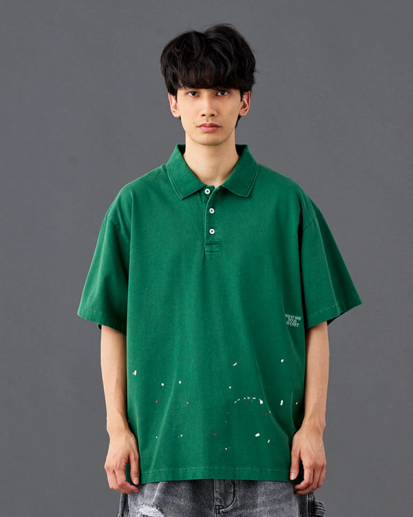 【 Liberaiders 】PIGMENT DYED POLO SHIRT / Green