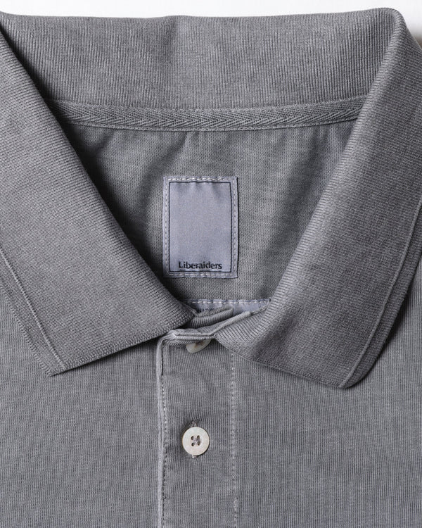 【 Liberaiders 】PIGMENT DYED POLO SHIRT / Black