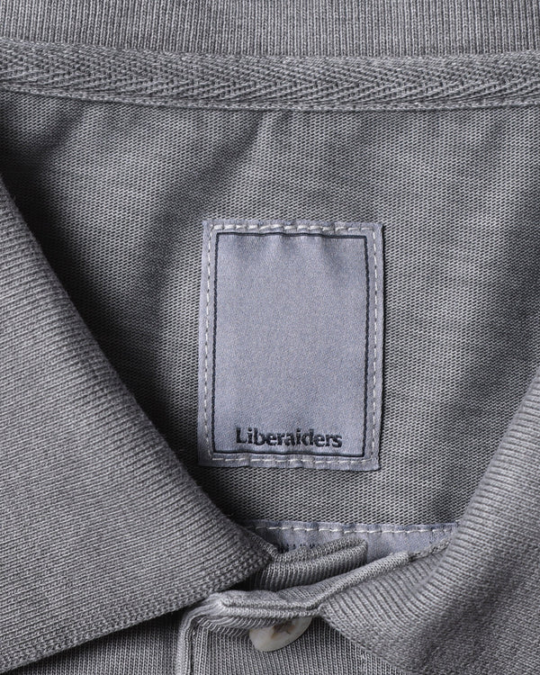 【 Liberaiders 】PIGMENT DYED POLO SHIRT / Black