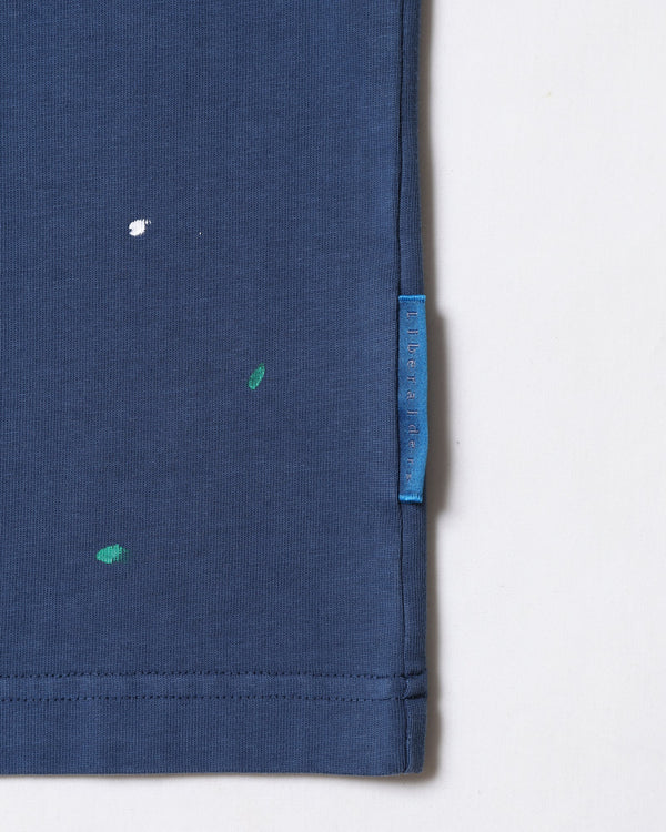 【 Liberaiders 】PIGMENT DYED POLO SHIRT / Navy