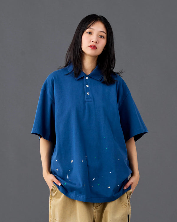 【 Liberaiders 】PIGMENT DYED POLO SHIRT / Navy