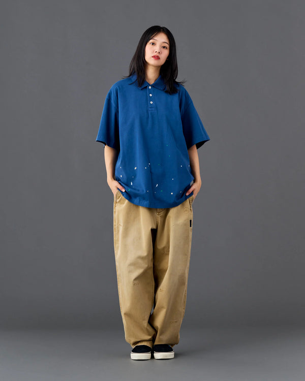 【 Liberaiders 】PIGMENT DYED POLO SHIRT / Navy