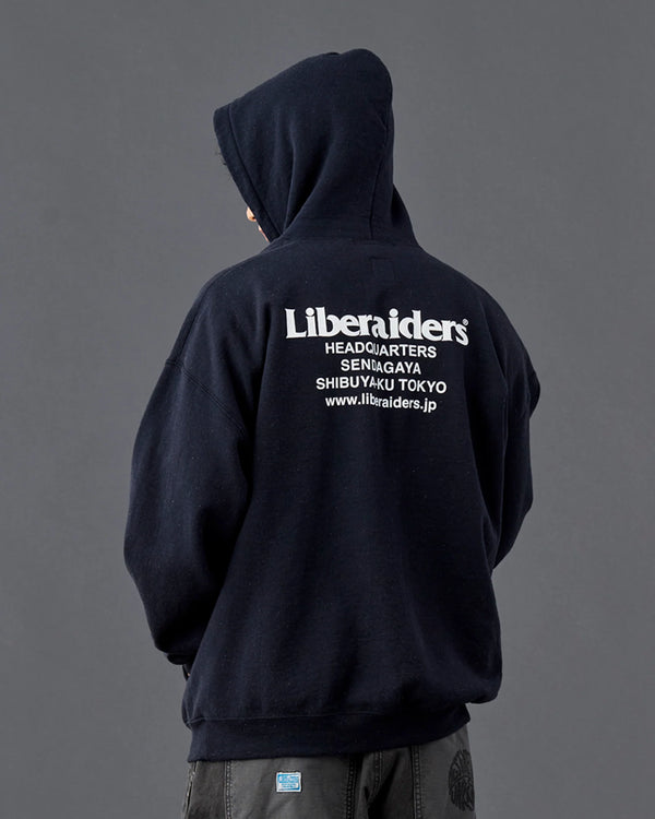 【Liberaiders】HEADQUARTER HOODIE / BLACK