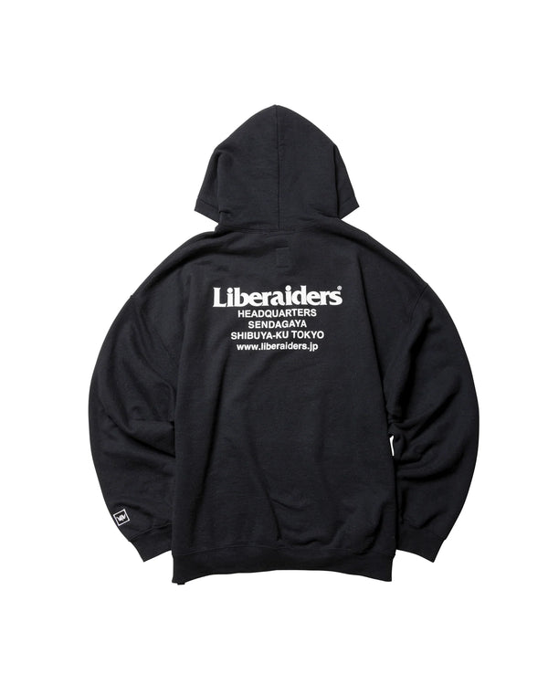 【Liberaiders】HEADQUARTER HOODIE / BLACK