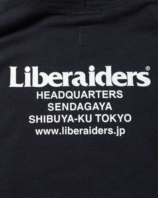【Liberaiders】HEADQUARTER HOODIE / BLACK