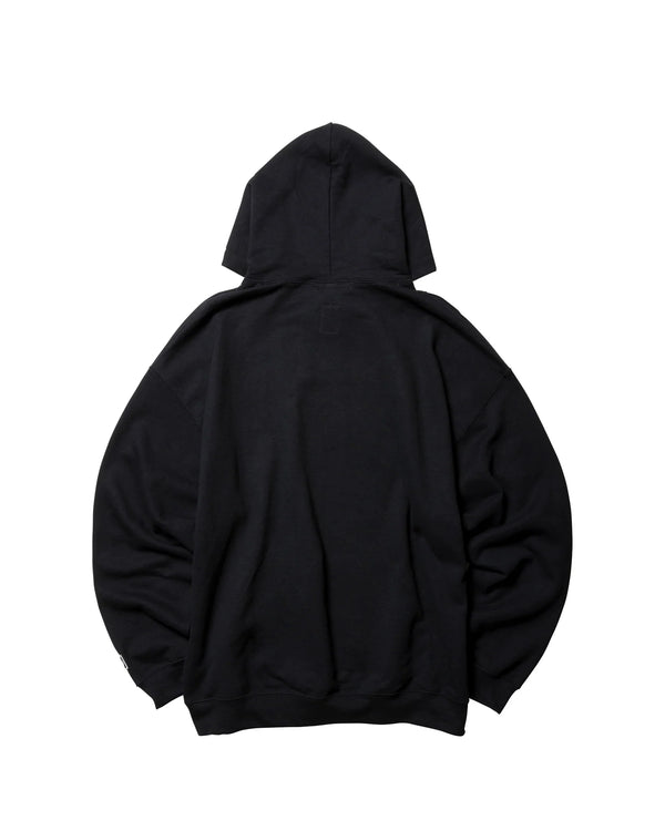 【Liberaiders】DOLLAR FONT EMBROIDERY HOODIE / BLACK
