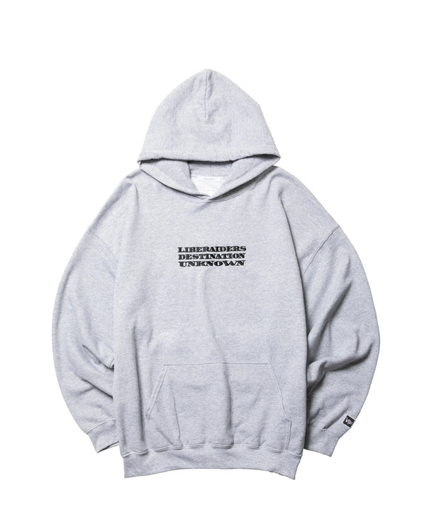 【Liberaiders】DOLLAR FONT EMBROIDERY HOODIE / GRAY