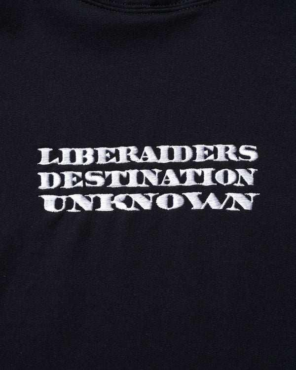 【Liberaiders】DOLLAR FONT EMBROIDERY HOODIE / BLACK