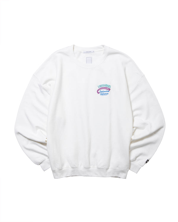 【 Liberaiders 】BOOM CREWNECK / White
