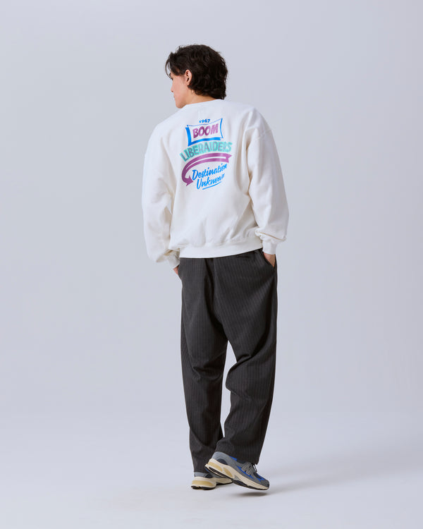 【 Liberaiders 】BOOM CREWNECK / White