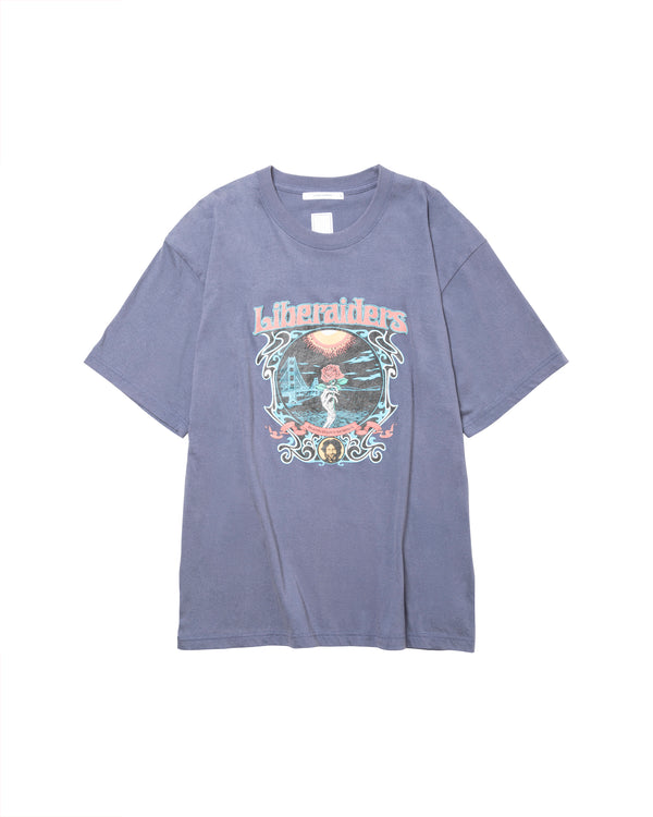 【 Liberaiders 】DEAD ROSE TEE / Navy