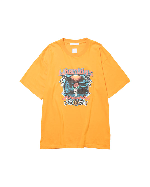 【 Liberaiders 】DEAD ROSE TEE / Orange