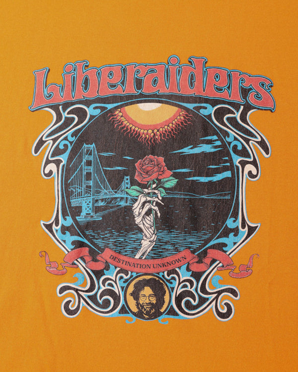 【 Liberaiders 】DEAD ROSE TEE / Orange