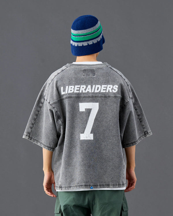 【 Liberaiders 】DENIM HOCKEY SHIRT / Black