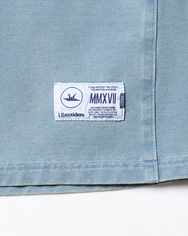 【 Liberaiders 】DENIM HOCKEY SHIRT / Blue