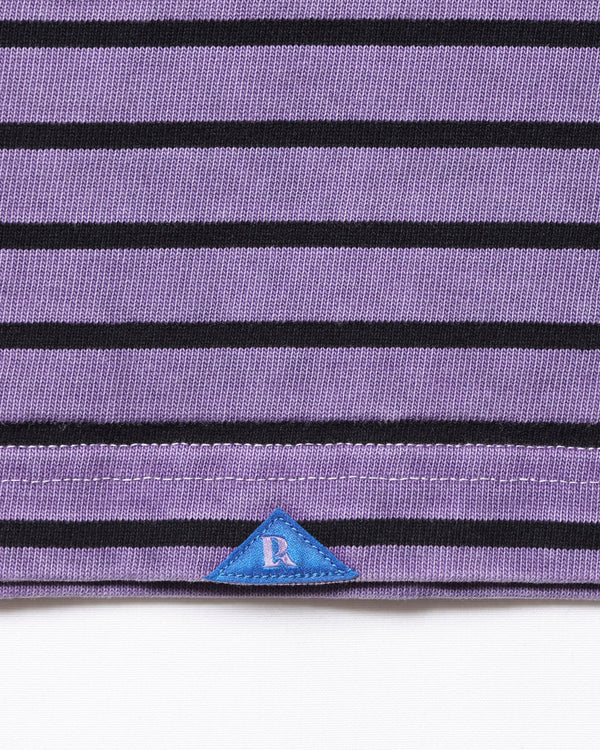 【 Liberaiders 】PIGMENT DYED STRIPED S/S SHIRT / Purple
