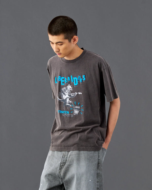 【 Liberaiders 】POGO DANCE TEE / Charcoal