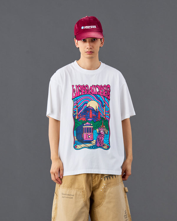 【Liberaiders】PSYCHEDELIC CITY TEE / White