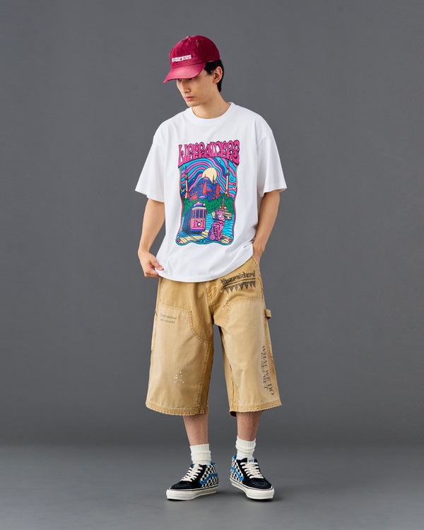 【Liberaiders】PSYCHEDELIC CITY TEE / White