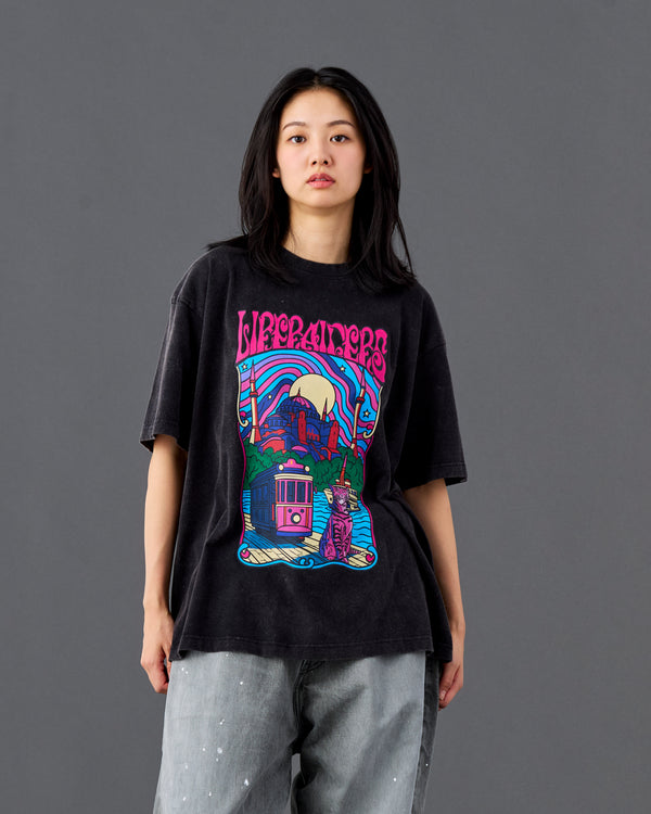 【Liberaiders】PSYCHEDELIC CITY TEE / Black