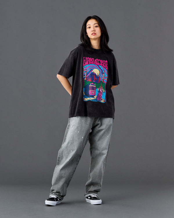 【Liberaiders】PSYCHEDELIC CITY TEE / Black